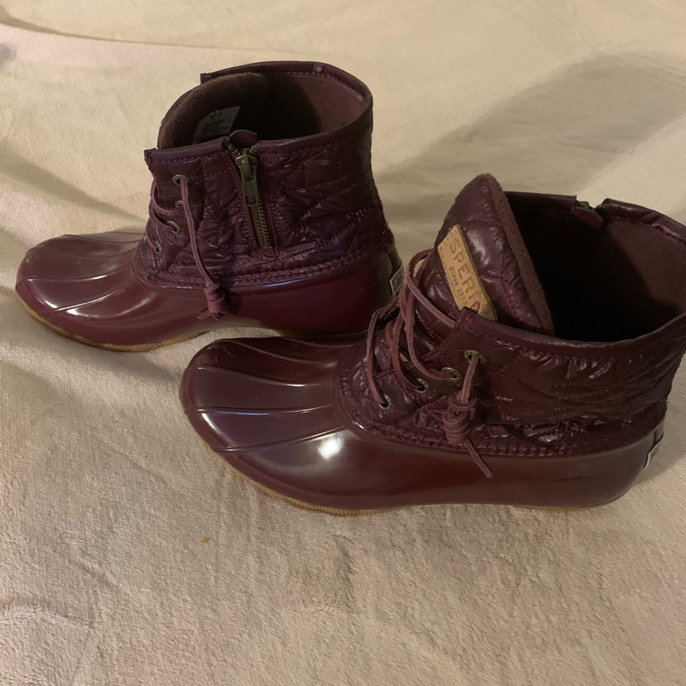 Sperry Duck Boots Sz 9 AlabamaCrimson Tide